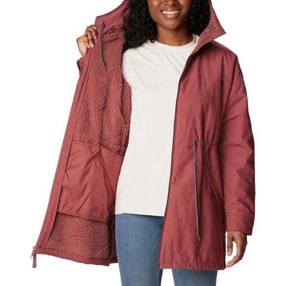 Columbia Women's Crystal Crest Quilted Jacket, Beetroot, Size Small - Picture 4 of 7